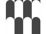 Geometrická vliesová tapeta na zeď, černo-bílá, 15559, Botany House, Cristiana Masi by Parato