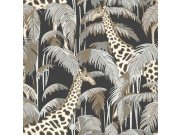 Vliesová tapeta na zeď, černá, žirafy, 15529, Botany House, Cristiana Masi by Parato