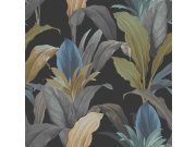 Vliesová tapeta na zeď, černá, listy, 15519, Botany House, Cristiana Masi by Parato