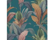 Vliesová tapeta na zeď, tyrkysová, listy, 15515, Botany House, Cristiana Masi by Parato Tapety Yara - Parato by Cristiana Masi