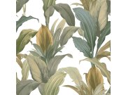 Vliesová tapeta na zeď, zelená, listy, 15513, Botany House, Cristiana Masi by Parato