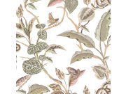 Vliesová tapeta na zeď, zeleno-růžová, listy, 15507, Botany House, Cristiana Masi by Parato