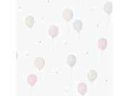 Dětská vliesová tapeta na zeď, růžová, balonky, 287-1, Enzo, ICH Wallcoverings