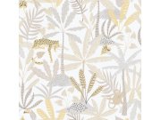 Dětská vliesová tapeta na zeď, šedo-béžová, džungle, 286-3, Enzo, ICH Wallcoverings