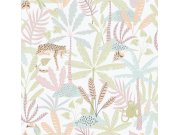 Dětská vliesová tapeta na zeď, růžová, džungle, 286-1, Enzo, ICH Wallcoverings