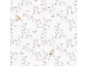 Dětská vliesová tapeta na zeď, růžová, ptáčci, 284-1, Enzo, ICH Wallcoverings