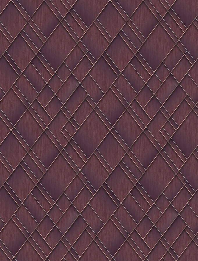 Geometrická vliesová obrazová tapeta na zeď, vínová, FW4037-4, Feature Walls, Decoprint