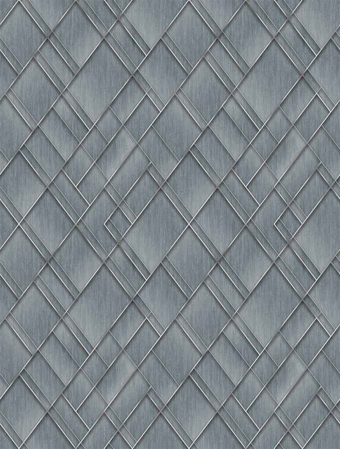 Geometrická vliesová obrazová tapeta na zeď, modrá, FW4037-2, Feature Walls, Decoprint - Vliesové tapety