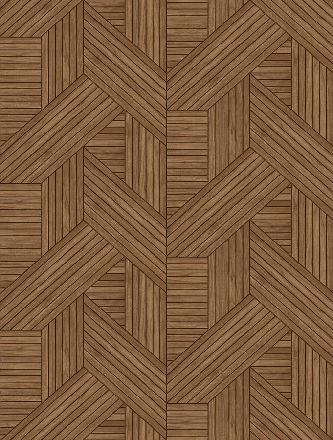 Vliesová obrazová tapeta na zeď, hnědá, imitace dřeva, lamel, FW4036-4, Feature Walls, Decoprint - Vliesové tapety