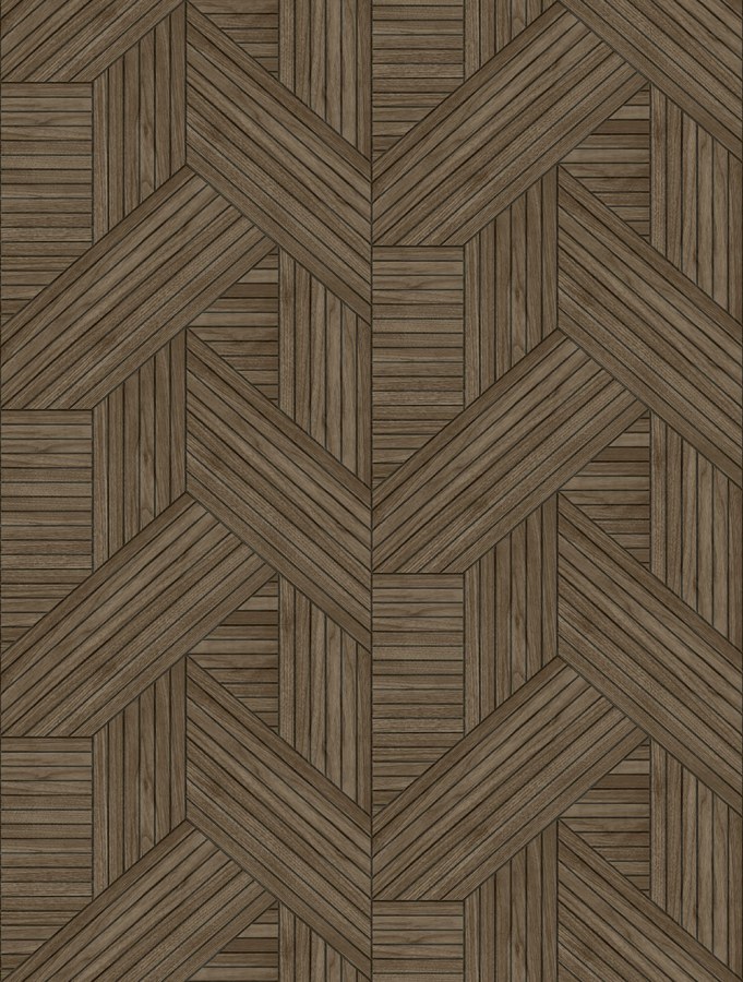 Vliesová obrazová tapeta na zeď, hnědá, imitace dřeva, lamel, FW4036-3, Feature Walls, Decoprint - Vliesové tapety