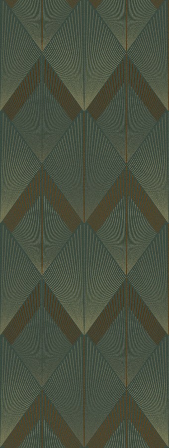 Geometrická vliesová obrazová tapeta na zeď, zelená, FW4035-3, Feature Walls, Decoprint - Vliesové tapety