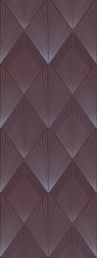Geometrická vliesová obrazová tapeta na zeď, vínová, FW4035-2, Feature Walls, Decoprint - Vliesové tapety