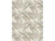 Vliesová obrazová tapeta na zeď, šedo-béžová, palmy, listy, FW4034-6, Feature Walls, Decoprint