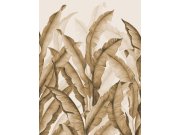 Vliesová obrazová tapeta na zeď, hnědá, listy, FW4032-4, Feature Walls, Decoprint Tapety Yara - Decoprint