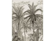 Vliesová obrazová tapeta na zeď, hnědo-šedá, palmy, FW4031-2, Feature Walls, Decoprint