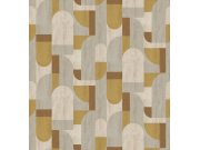 Tapety Yara Tapety dle materiálu Vliesové tapety - Geometrická vliesová obrazová tapeta na zeď, béžová, FW4064-3, Feature Walls, Decoprint Geometrická vliesová obrazová tapeta na zeď, béžová, FW4064-3, Feature Walls, Decoprint