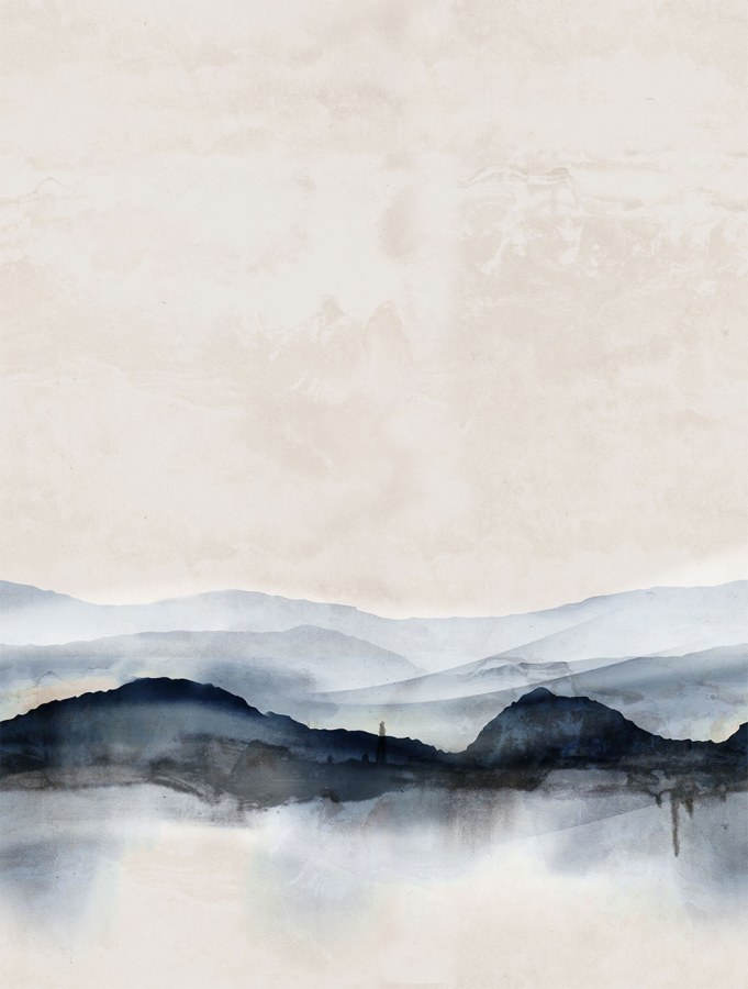 Vliesová obrazová tapeta na zeď, modrá, horizont, FW4063-2, Feature Walls, Decoprint - Vliesové tapety