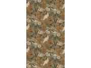 Vliesová obrazová tapeta na zeď, hnědá, ptáci, listy, FW4061-6, Feature Walls, Decoprint