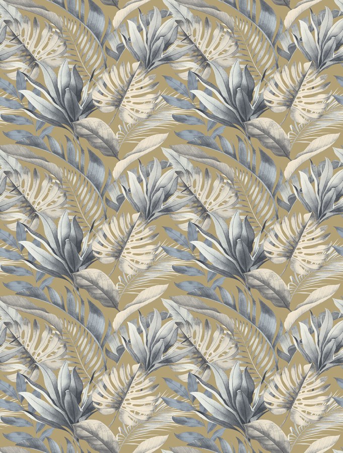 Vliesová obrazová tapeta na zeď, béžová, listy, FW4059-6, Feature Walls, Decoprint - Vliesové tapety