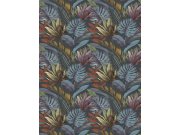 Vliesová obrazová tapeta na zeď, modro-hnědá, listy, FW4059-5, Feature Walls, Decoprint