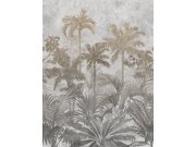 Vliesová obrazová tapeta na zeď, šedá, palmy, FW4027-1, Feature Walls, Decoprint