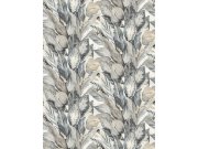 Vliesová obrazová tapeta na zeď, šedo-béžová, listy, FW4016-6, Feature Walls, Decoprint