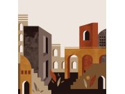 Grafická vliesová obrazová tapeta na zeď, hnědá, FW4014-2, Feature Walls, Decoprint