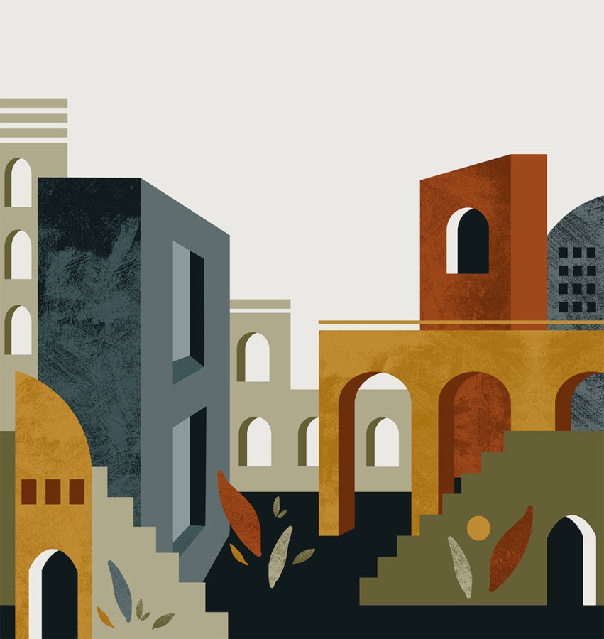 Grafická vliesová obrazová tapeta na zeď, FW4014-1, Feature Walls, Decoprint - Vliesové tapety