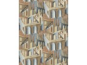 Grafická vliesová obrazová tapeta na zeď, hnědo-šedá, FW4013-1, Feature Walls, Decoprint