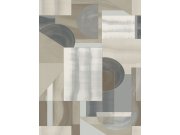 Geometrická vliesová obrazová tapeta na zeď, šedo-béžová, FW4009-5, Feature Walls, Decoprint