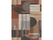 Geometrická vliesová obrazová tapeta na zeď, hnědá, FW4009-2, Feature Walls, Decoprint