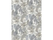 Vliesová obrazová tapeta na zeď, šedá, listy, FW4003-2, Feature Walls, Decoprint