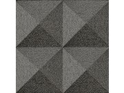 Geometrická vliesová tapeta na zeď, hnědo-černá, SA524104, Santa Fe, Design ID