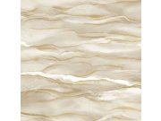 Vliesová tapeta na zeď, béžová, vlnky, mramor, SA524042, Santa Fe, Design ID