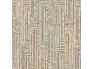 Geometrická vliesová tapeta na zeď, béžovo-šedá, SA524015, Santa Fe, Design ID