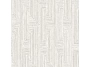 Geometrická vliesová tapeta na zeď, bílo-šedá, SA524011, Santa Fe, Design ID