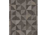 Geometrická vliesová tapeta na zeď, hnědo-šedá, 340324, Sensory Eijffinger