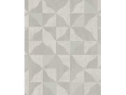 Geometrická vliesová tapeta na zeď, šedo-béžová, 340321, Sensory Eijffinger