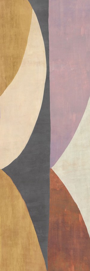 Geometrická vliesová obrazová tapeta na zeď, hnědo-fialová, DGAMA3041-300, Amani, Masureel - Vliesové tapety