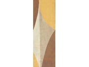 Geometrická vliesová obrazová tapeta na zeď, hnědá, DGAMA3013-260, Amani, Masureel