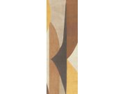 Geometrická vliesová obrazová tapeta na zeď, hnědá, DGAMA3012-300, Amani, Masureel