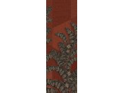 Vliesová obrazová tapeta na zeď, hnědo-červená, listy, DGAMA2032-300, Amani, Masureel