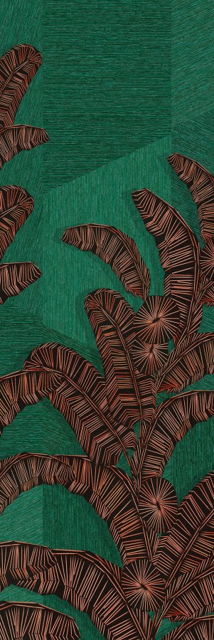 Vliesová obrazová tapeta na zeď, zelená, listy, DGAMA2022-300, Amani, Masureel - Vliesové tapety