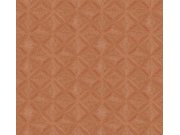 Geometrická vliesová tapeta na zeď, hnědo-červená, etno, AMA102, Amani, Masureel