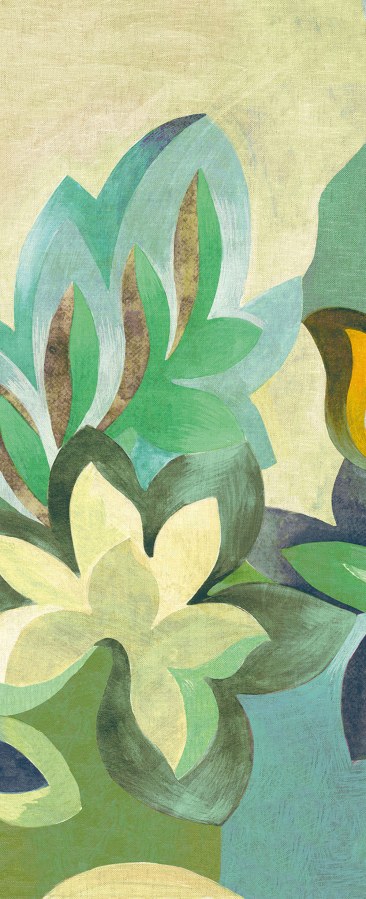 Vliesová obrazová tapeta na zeď, zelená, květiny, DGRHA2013-300, Rhapsody, Masureel - Vliesové tapety