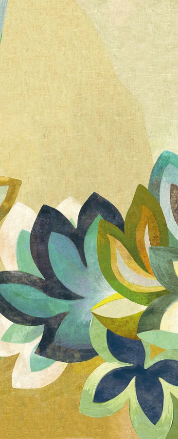 Vliesová obrazová tapeta na zeď, zelená, květiny, DGRHA2012-260, Rhapsody, Masureel - Vliesové tapety