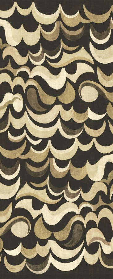 Vliesová obrazová tapeta na zeď, hnědá, vlnky, DGRHA1021-300, Rhapsody, Masureel