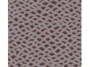 Vliesová tapeta na zeď, vínovo-modrá, krajina, RHA304, Rhapsody, Masureel