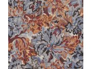 Tapety Yara Tapety dle materiálu Vliesové tapety - Vliesová tapeta na zeď, modro-vínová, květiny, RHA004, Rhapsody, Masureel Vliesová tapeta na zeď, modro-vínová, květiny, RHA004, Rhapsody, Masureel