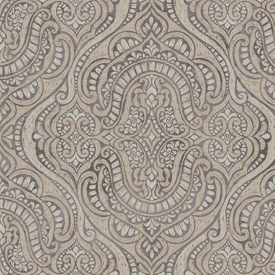 Luxusní vliesová tapeta na zeď, šedo-béžová, zámecká, 42219, Aura, Cristiana Masi by Parato - Vliesové tapety